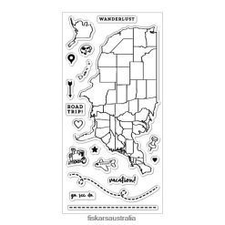 Wanderlust Clear Stamps (4" x 8") Fiskars 288X02627 Tool